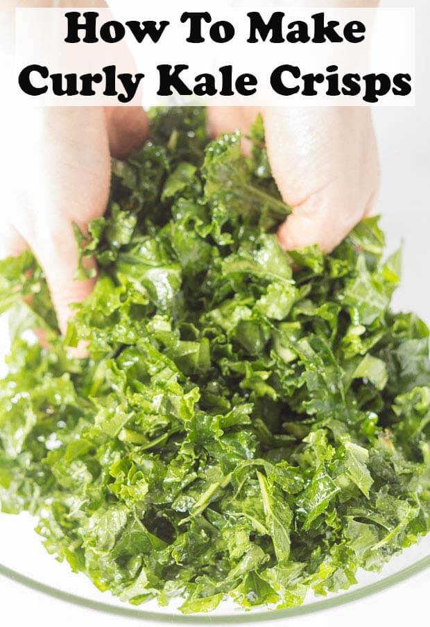 Curly kale crisps make an ideal quick healthy snack recipe. Here I show you how to make curly kale crisps in just 15 minutes. All that's needed is 200g curly kale, 1 tbsp. olive oil and a little salt to season. You'll love this easy light and crispy savoury delight!