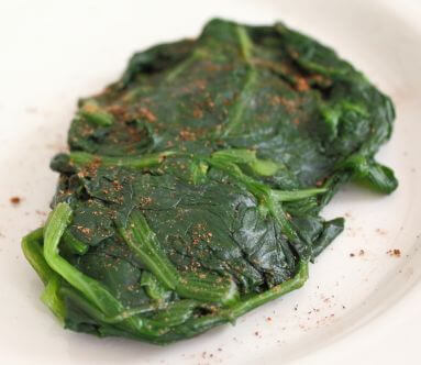 Spinach and nutmeg