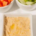 This low fat hummus dip has all the familiar Mediterranean flavours you would expect from the classic dip, except that it's lower calorie and lower fat than the original. Reduced oil and reduced salt make it a much healthier recipe overall, but still perfect for sharing.