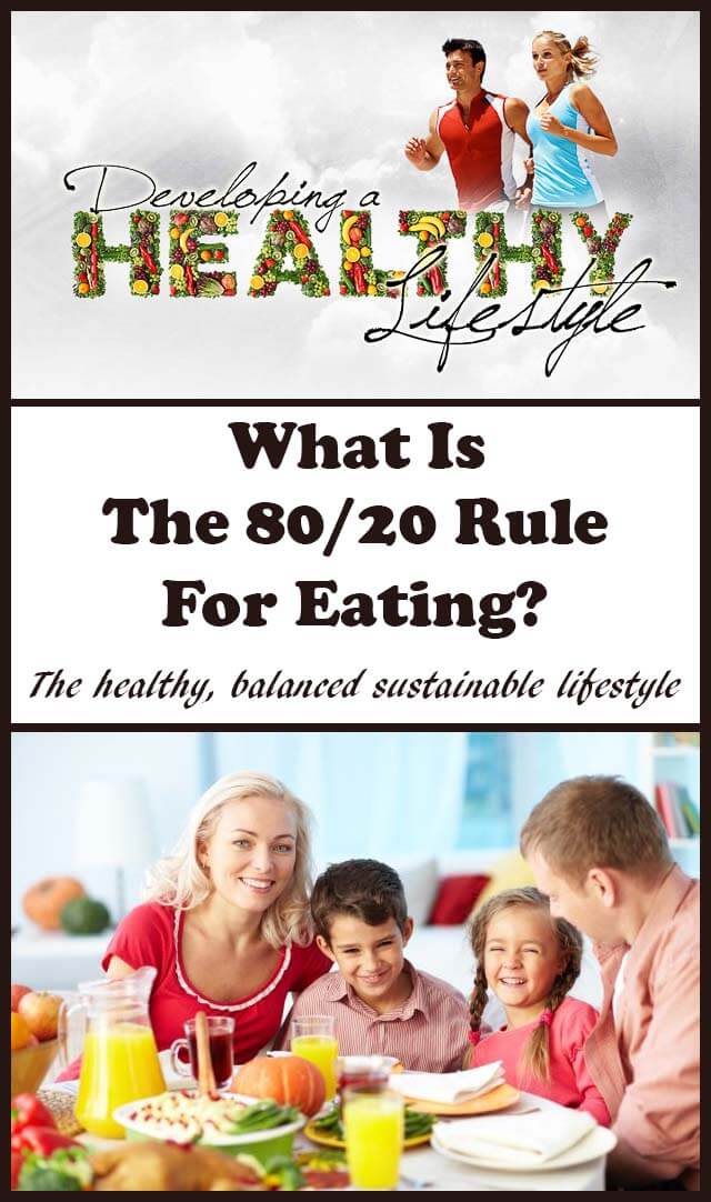 The 80/20 rule for eating isn’t a diet. It’s a sensible guide to following a healthy balanced sustainable lifestyle. The guide is to focus on eating healthily for around 80% of the time and then to feel free to indulge in other foods or treats of your choice for the other 20% of time.