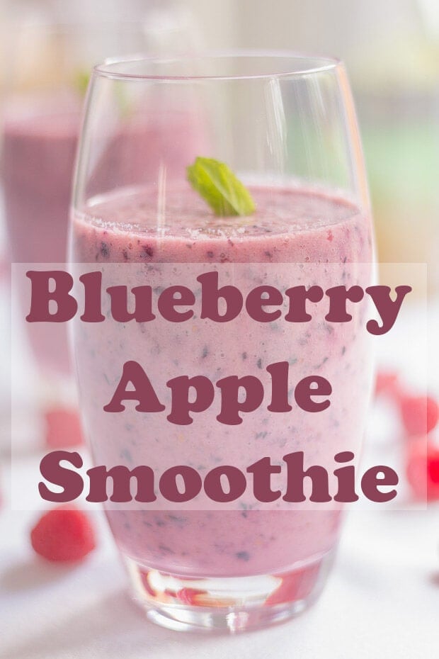 This blueberry apple smoothie is not only healthy but it tastes just great. A great aid to weight loss and an amazingly refreshing wakeup call this is one smoothie you won't want to put down! #neilshealthymeals #recipe #breakfast #smoothie #blueberry #apple #healthy #easy 
