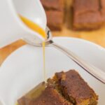 Here, the classic, indulgent British pudding favourite has been given a makeover as a gluten free sticky toffee pudding. A lower calorie cake base, with the option of a sweet and decadent toffee sauce topping, or alternative fat free yogurt one.