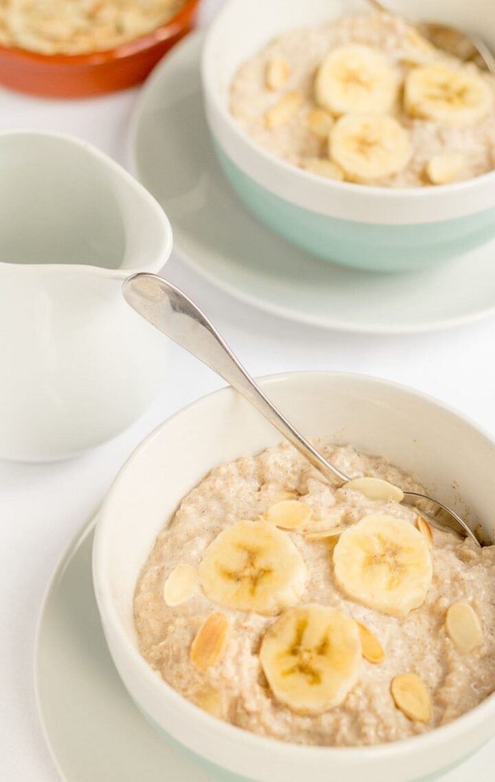 Banana Almond Overnight Quinoa Neils Healthy Meals