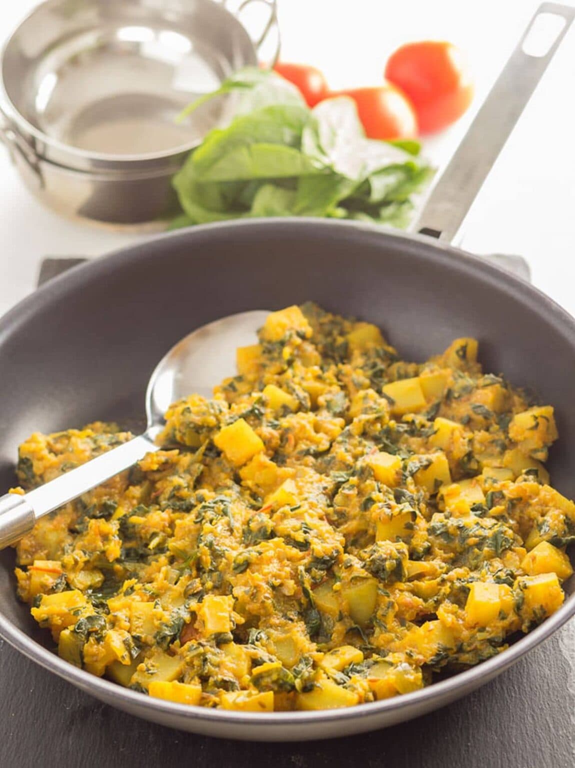 Potato And Spinach Curry - Neils Healthy Meals