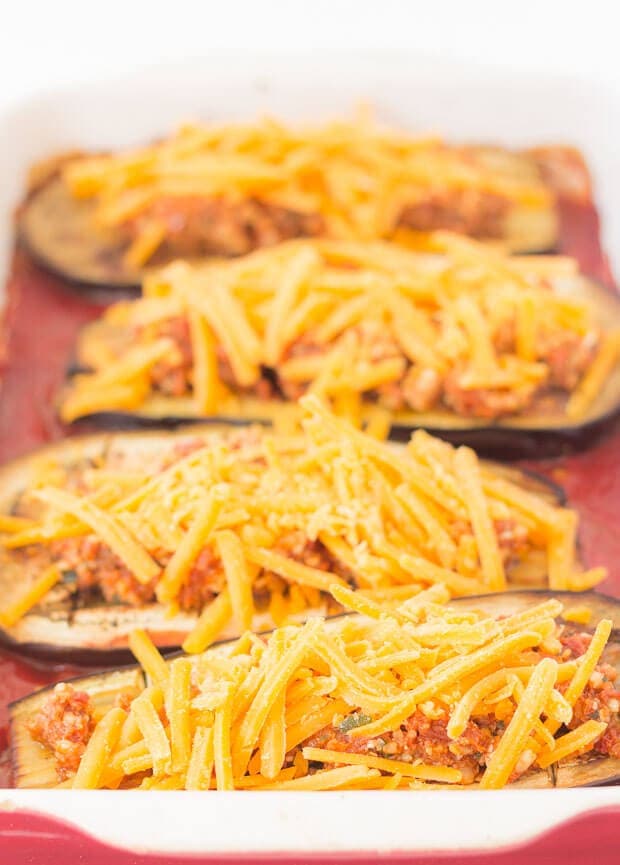Baked Aubergine With Red Pesto And Cheese - How To Bake Your Aubergine Step 3