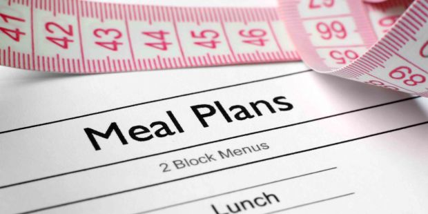 Meal Planning image showing a measuring tape and meal plans document.