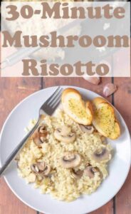 This easy 30-minute mushroom risotto recipe is a real time saver. A perfect healthy weeknight meal that's deliciously creamy and packed full of flavour! #neilshealthymeals #recipe #mushroom #risotto #mushroomrisotto