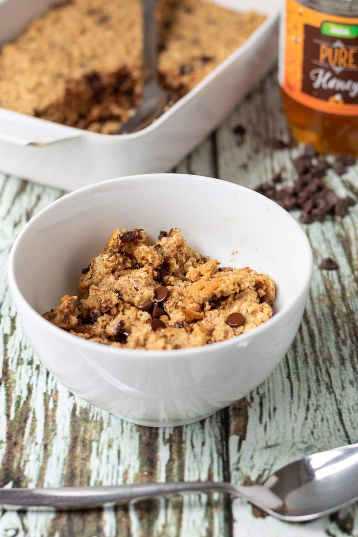 Chocolate Peanut Butter Baked Oats - Neils Healthy Meals