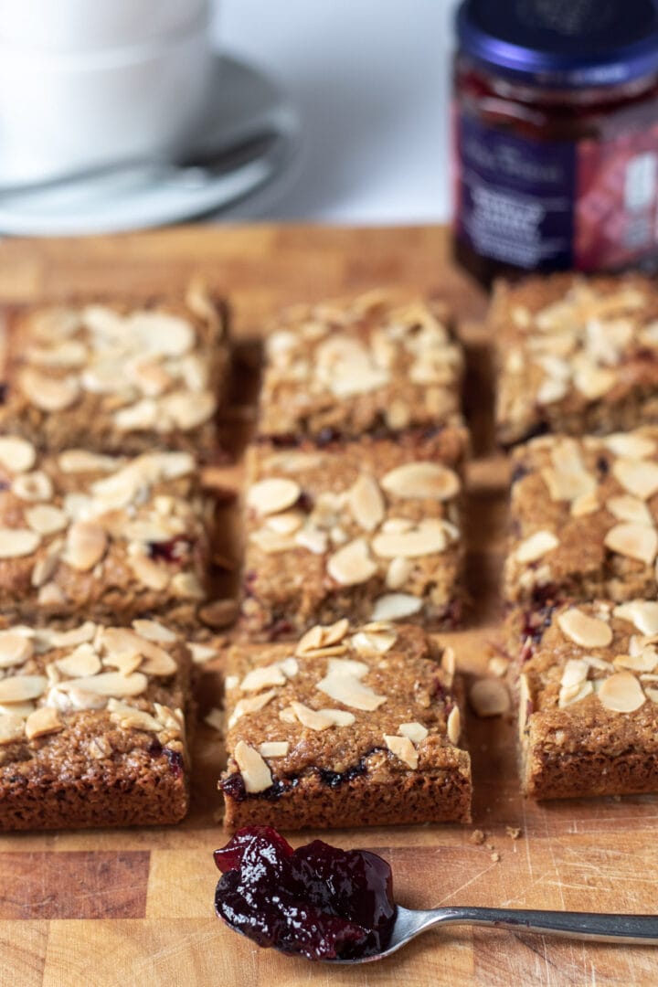 Cherry Bakewell Flapjacks Neils Healthy Meals