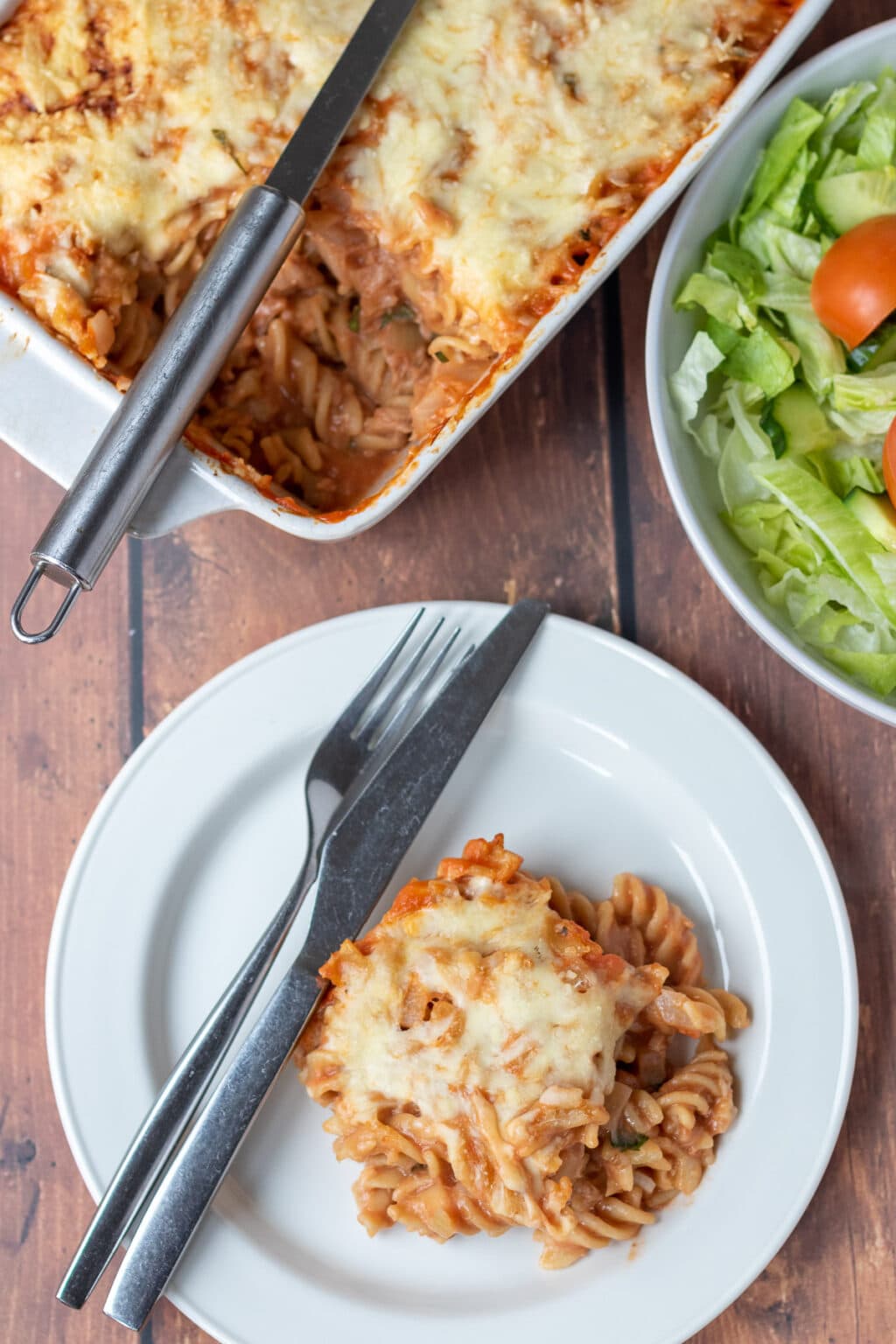 Easy Tomato Tuna Pasta Bake - Neils Healthy Meals