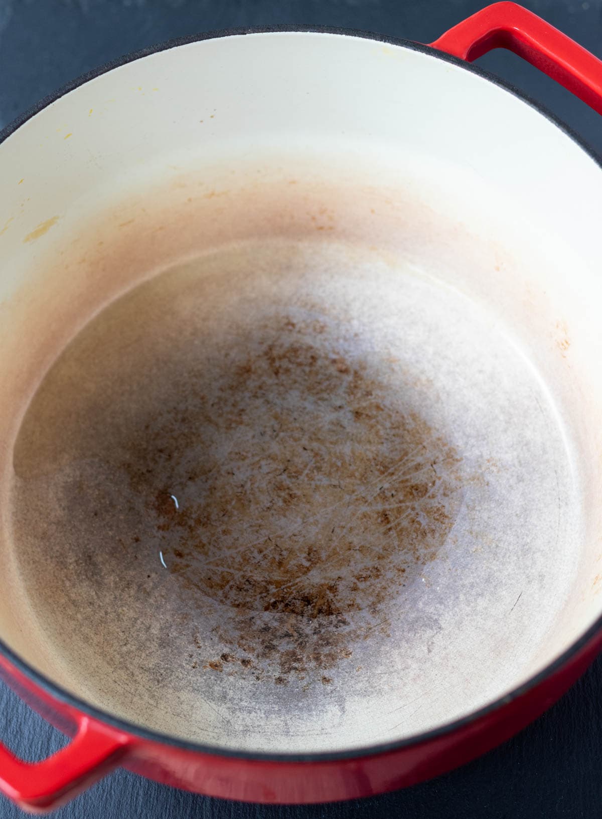 Oil in a large casserole pot.