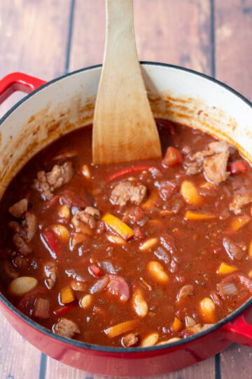 One Pot Spanish Chicken and Chorizo Stew - Neils Healthy Meals